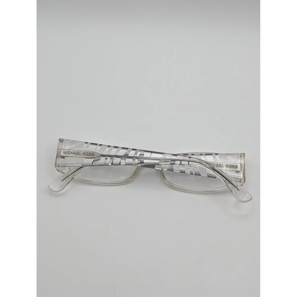 Michael Kors MK612 971 Eyeglass Frames Clear Crystal Zebra Print Rectangle